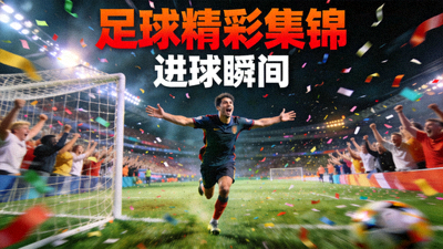 足球精彩集锦视频封面 - 球员进球庆祝瞬间